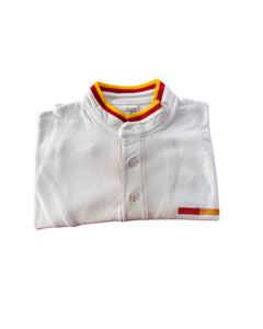 Polo T-shirt - Sarı Kırmızı (Beyaz)